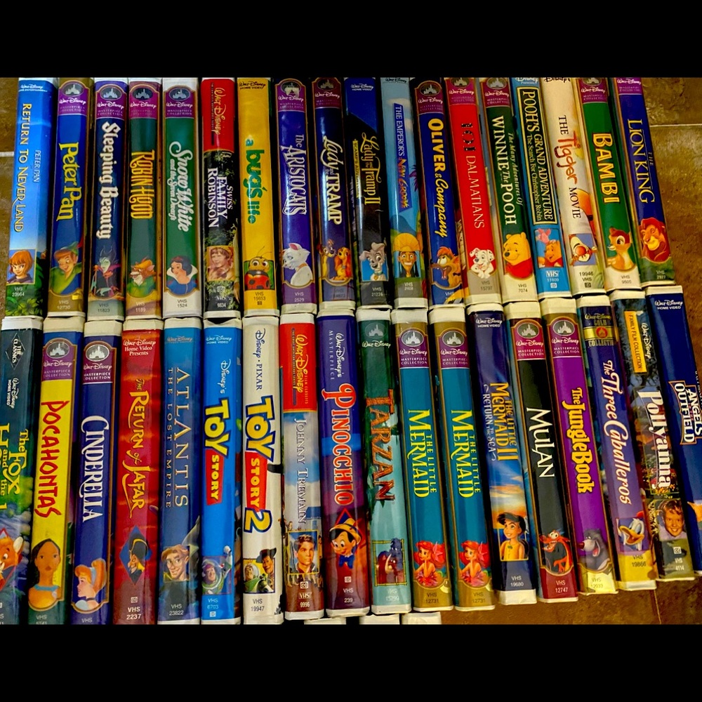 40 Disney VHS